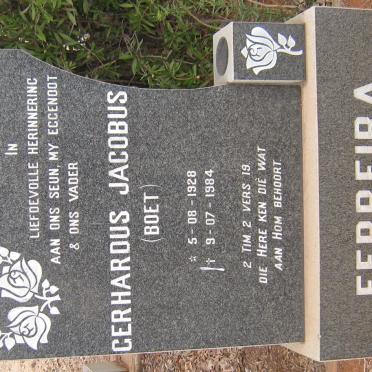 FERREIRA Gerhardus Jacobus 1928-1984