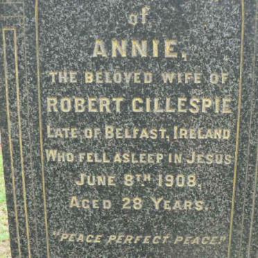 GILLESPIE Annie -1908