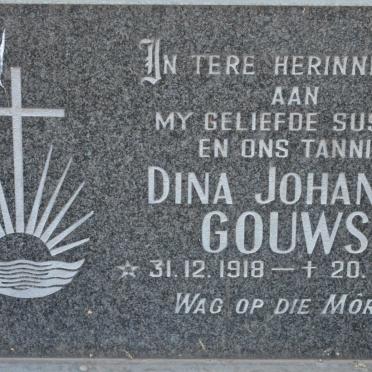 GOUWS Dina Johanna 1918-1974