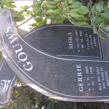 GOUWS Gerrie 1906-1996 &amp; Siska 1915-2011