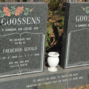 GOOSSENS Frederick Gerald 1944-1999