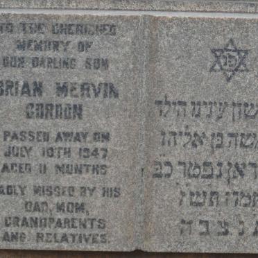 GORDON Brian Mervin -1947