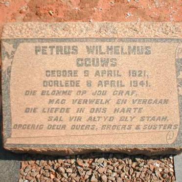 GOUWS Petrus Wilhelmus 1921-1941
