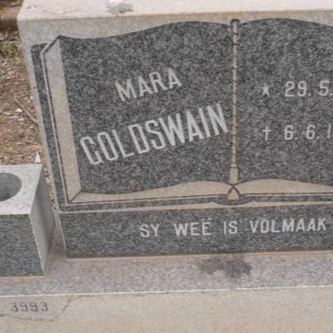 GOLDSWAIN Mara 1917-1985