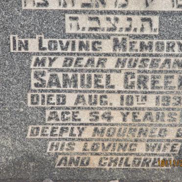 GREEN Samuel -193?