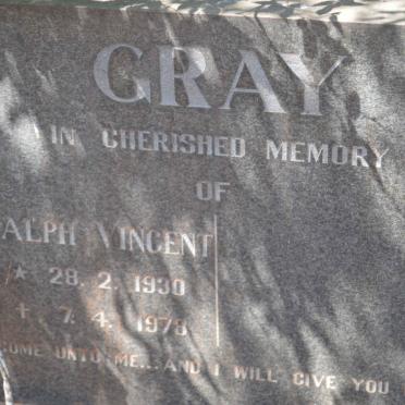 GRAY Ralph Vincent 1930-1978