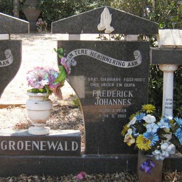 GROENEWALD Frederick Johannes 1924-1981