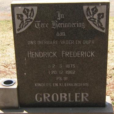 GROBLER Hendrick Frederick 1875-1962