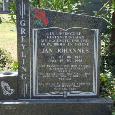 GREYLING Jan Johannes 1933-1998