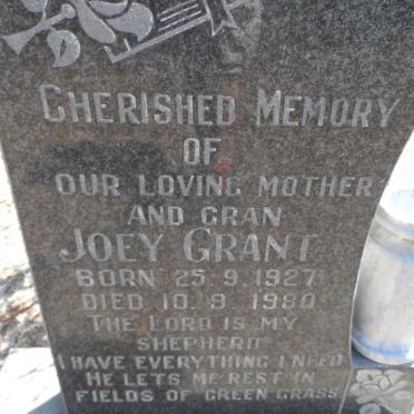 GRANT Joey 1927-1980