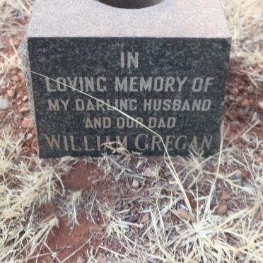 GREGAN William &amp; Rachel Mary