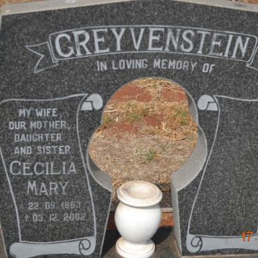 GREYVENSTEIN Cecilia Mary 1963-2002