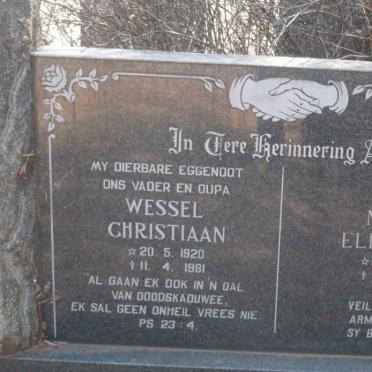GREEN Wessel Christiaan 1920-1981 &amp; Maria Elizabeth 1920-2009