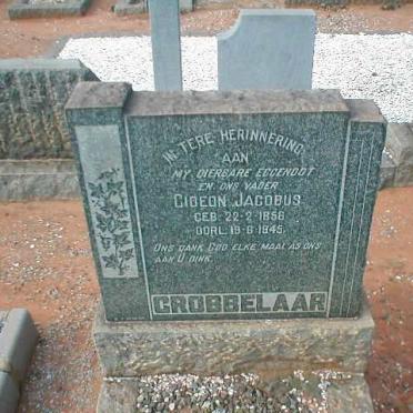 GROBBELAAR Gideon Jacobus 1856-1945