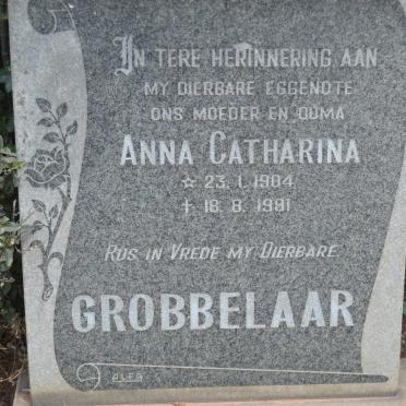 GROBBELAAR Anna Catharina 1904-1981
