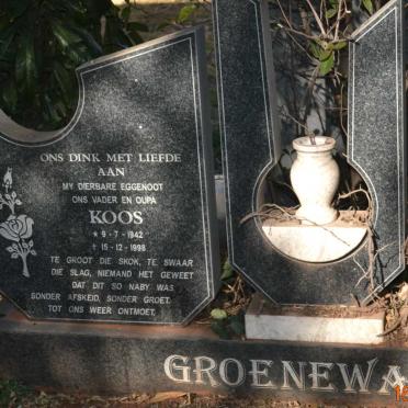 GROENEWALD Koos 1942-1998