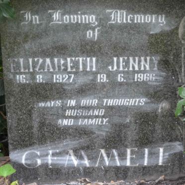 GEMMELL Elizabeth Jenny 1927-1966