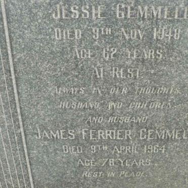 GEMMELL James Ferrier -1964 &amp; Jessie -1948