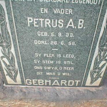 GEBHARDT Petrus A.B. 1933-1958