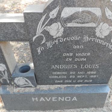 HAVENGA Andries Louis 1892-1967