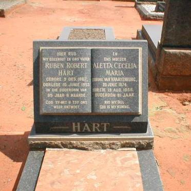 HART Ruben Robert 1867-1953 &amp; Aletta Cecelia Maria VAN KRAAYENBURG 1874-1956