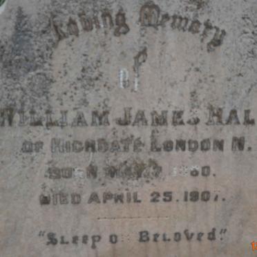 HALL William James 1860-1907