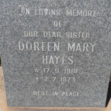 HAYES Doreen Mary 1918-1973