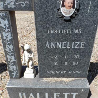 HALLETT Annelize 1978-1980