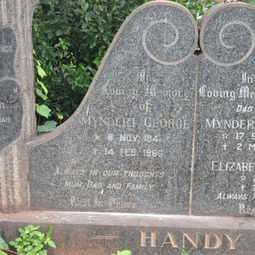 HANDY Myndert John 1908-1992 &amp; Elizabeth Magrietha 1912-1993 :: HANDY Myndert George 1941-1966
