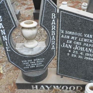HAYWOOD Jan Johannes 1951-1989