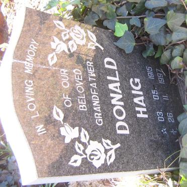 HAIG Donald 1915-1997