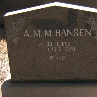 HANSEN A.M.M. 1893-1974
