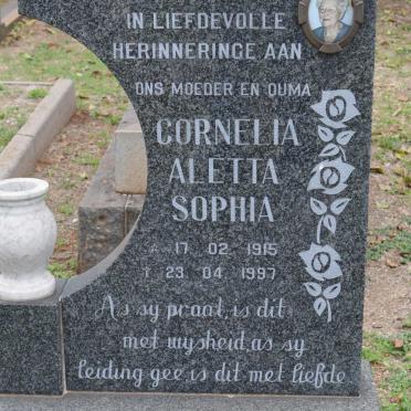 HATTINGH Cornelia Aletta Sophia 1915-1997