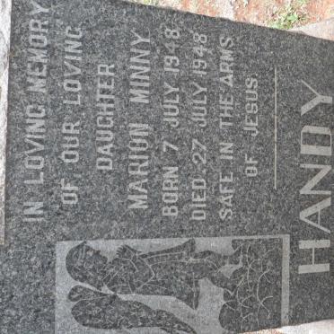 HANDY Marion Minny 1948-1948
