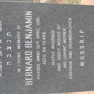 HARRIS Bernard Benjamin -1981