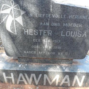 HAWMAN Hester Louisa 1917-1981