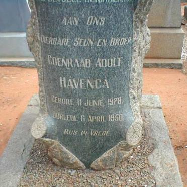 HAVENGA Coenraad Adolf 1928-1950