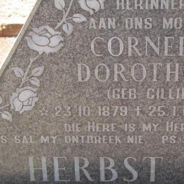 HERBST Cornelia Dorothea nee CILLIERS 1879-1972