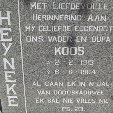 HEYNEKE Koos 1913-1964