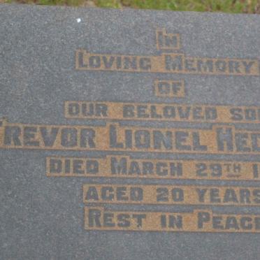 HEDGCOCK Trevor Lionel -1942