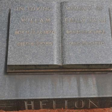 HELLON William 1870-1955 &amp; Emily Jane 1883-1970