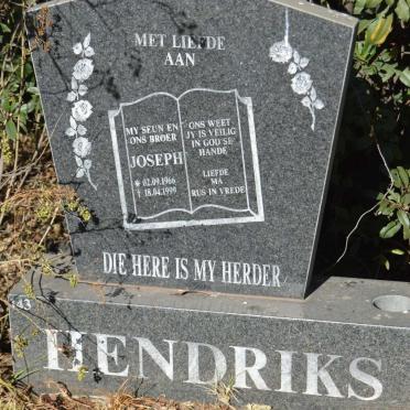 HENDRIKS Joseph 1966-1999