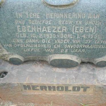 HERHOLDT Ebenhaezer 1933-1958