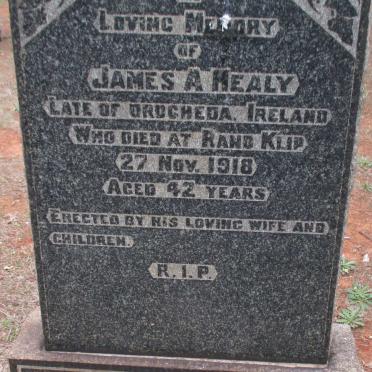 HEALY James A. -1918