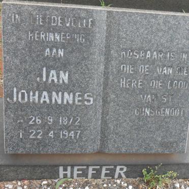 HEFER Jan Johannes 1872-1947