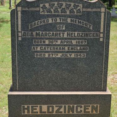 HELDZINGEN Ada Margaret 1867-1943