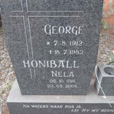 HONIBALL George 1912-1982 &amp; Nela 1916-2006