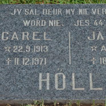 HOLL Carel 1913-1971 &amp; Jackie 1917-1935