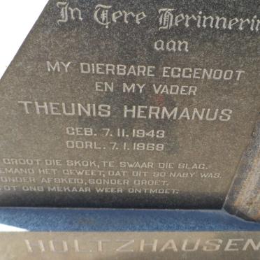 HOLTZHAUSEN Theunis Hermanus 1943-1969