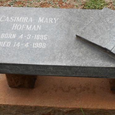 HOFMAN William -1955 &amp; Casmira Mary 1895-1988
